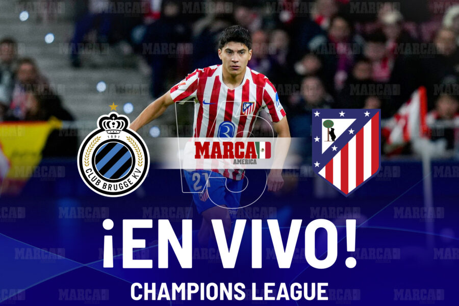 Brujas vs Atlético de Madrid EN VIVO Hoy. Partido de Obed Vargas en Playoffs de Champions League 2026: 0-2 Julián Álvarez y Lookman